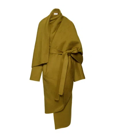 The Row Jan Cashmere Coat In Green