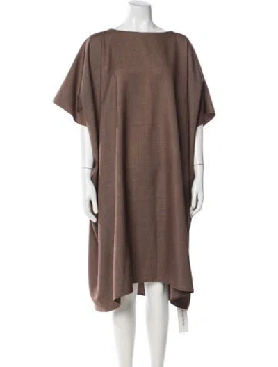Pre-owned The Row Janita Dress Long Dress In Brown