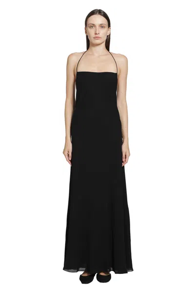 The Row Crepe Javier Dress In Black