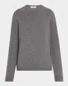 The Row Jayad Cashmere Crewneck Sweater In Gray