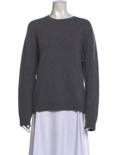 Pre-owned The Row Jayad Cashmere Sweater In Gray