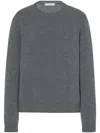 The Row Jayad Cashmere Crewneck Sweater In Gray