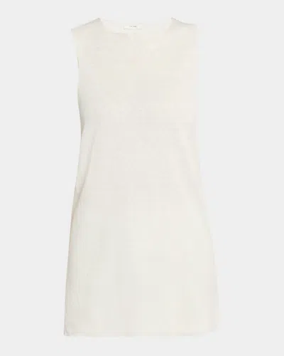 THE ROW JAYLEN LINEN SLEEVELESS TUNIC TOP