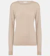 The Row Jazor Cashmere Sweater In Beige