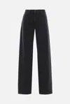 The Row Five-pocket Denim Trousers Featuring Belt Loops In Black