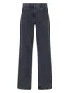 The Row Five-pocket Denim Trousers Featuring Belt Loops In Black