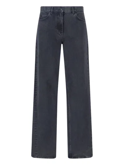 The Row Five-pocket Denim Trousers Featuring Belt Loops In Black