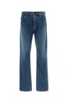 The Row Straight Leg Denim Trousers With Belt Loops In Blue