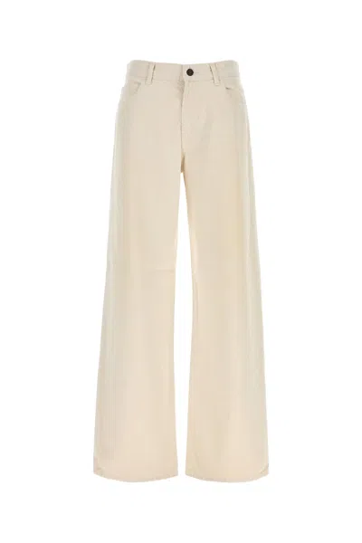 The Row Sand Denim Eglitta Jeans In Neutral
