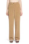 The Row Clair High-rise Corduroy Straight Pants In Brown