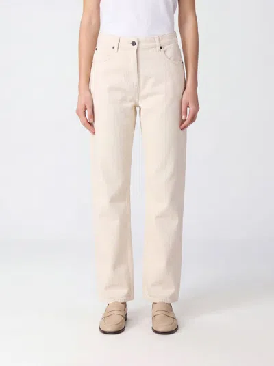 The Row Jeans Woman Color Ecru In Neutral