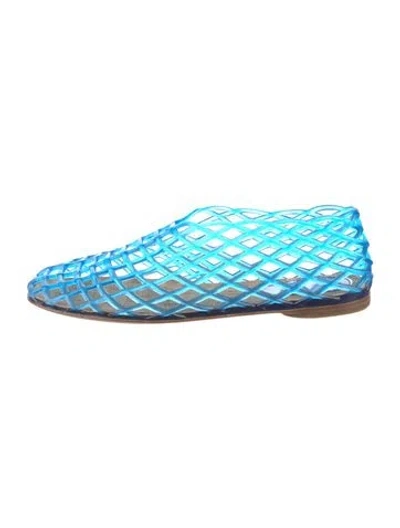 Pre-owned The Row Jelly Rubber Flats In Blue