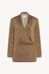 The Row Jeremiah Checked Linen-blend Blazer