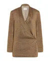 The Row Jeremiah Jacket In Linen In Brown