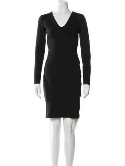 Pre-owned The Row Jersey Knee-length Dress In Black