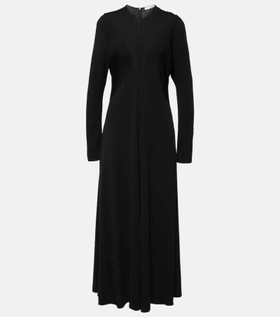 The Row Jersey Maxi Dress In Black