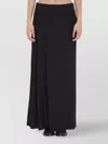 The Row Jersey Maxi Skirt Featuring Asymmetric Seams In Black