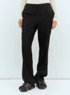 The Row Roger Wool-silk Twill Straight-leg Pants In Black
