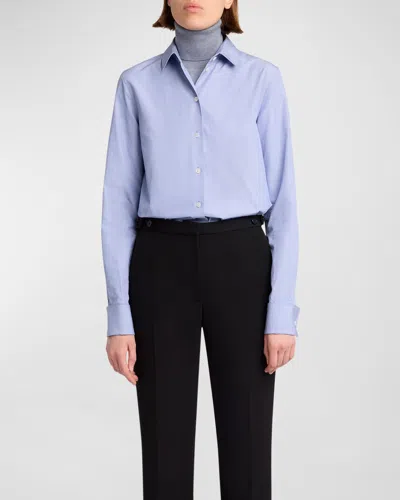 The Row Jesse Straight-leg Crepe Pants In Black