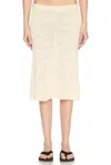 The Row Jesto Knit Midi Skirt In Ecru