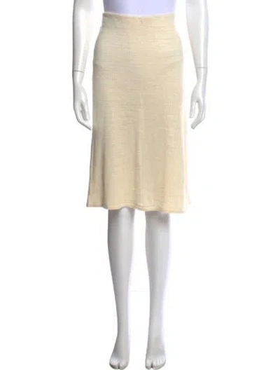 Pre-owned The Row Jesto Skirt Midi Length Skirt W/ Tags In Neutral
