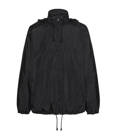 The Row Jett Zipper Casual Jacket In Black