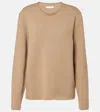 The Row Jhaio Cotton And Cashmere Top In Beige