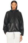 The Row Jilly Oversized Leather Bomber Jacket