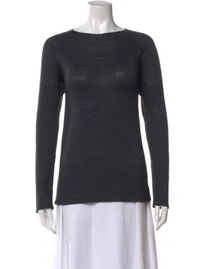 Pre-owned The Row Jipin Silk Sweater In Gray