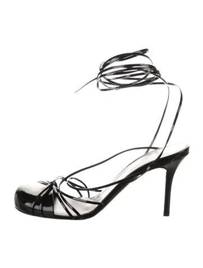 Pre-owned The Row Joan Leather D'orsay Pumps In Black