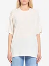 The Row Nadina Oversized Short-sleeve Top In White