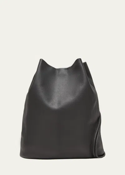 The Row Joe Backpack In Grain Leather In Bag Black Ang | ModeSens