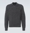 The Row Jora Mohair And Silk Polo Sweater In Grau