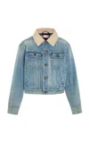 The Row Collared Jacket With Chest Pockets And Long Sleeves In Blue