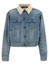 The Row Collared Jacket With Chest Pockets And Long Sleeves In Blue