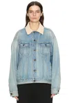 The Row Indigo Jorelle Denim Jacket In Blue