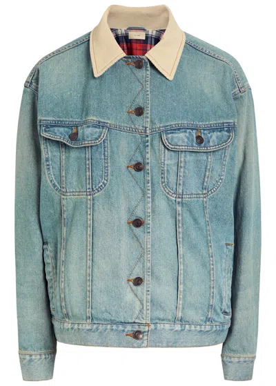 The Row Jorelle Panelled Denim Jacket In Blue