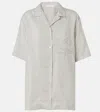 The Row Jorge Striped Silk Shirt