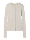 The Row Josette Brown Cardigan In Neutral