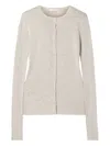 The Row Josette Button Cardigan In Neutral