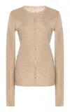 The Row Josette Knit Silk Cardigan In Neutral