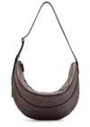 The Row Jouve Grained Leather Shoulder Bag In Brown
