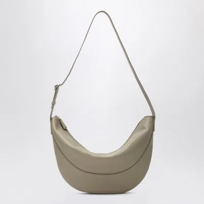 THE ROW THE ROW JOUVE HALF MOON KHAKI BAG
