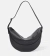 The Row Jouve Leather Crossbody Bag In Black