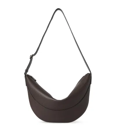 The Row Jouve Leather Shoulder Bag In Neutral