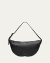 The Row Jouve Shoulder Bag In Grain Leather In Black