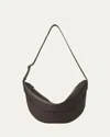 The Row Jouve Shoulder Bag In Grain Leather In Brunette