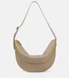 The Row Jouve Small Leather Shoulder Bag In Green