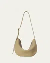 The Row Jouvette Crescent Shoulder Bag In Leather
