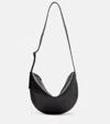 The Row Jouvette Medium Leather Shoulder Bag In Black